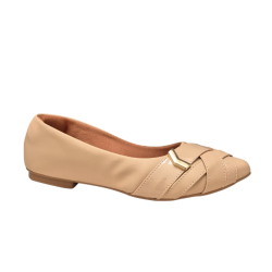 Chatita Menina Flor Napa Beige